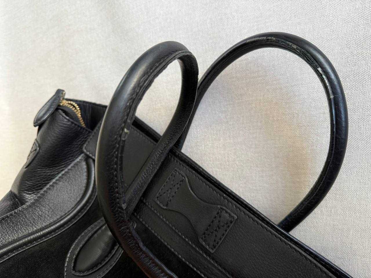 Сумка CELINE luggage /шкіряна, велика чорна