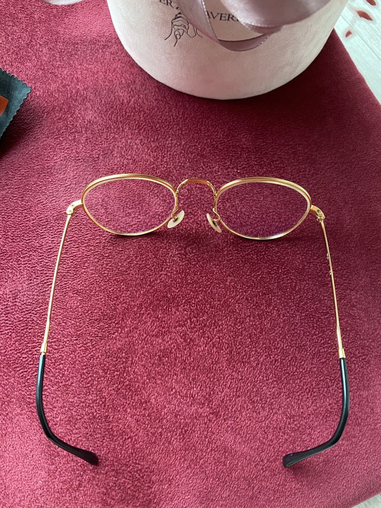 Oprawki okulary Ray-Ban złote klasyczne zerówki