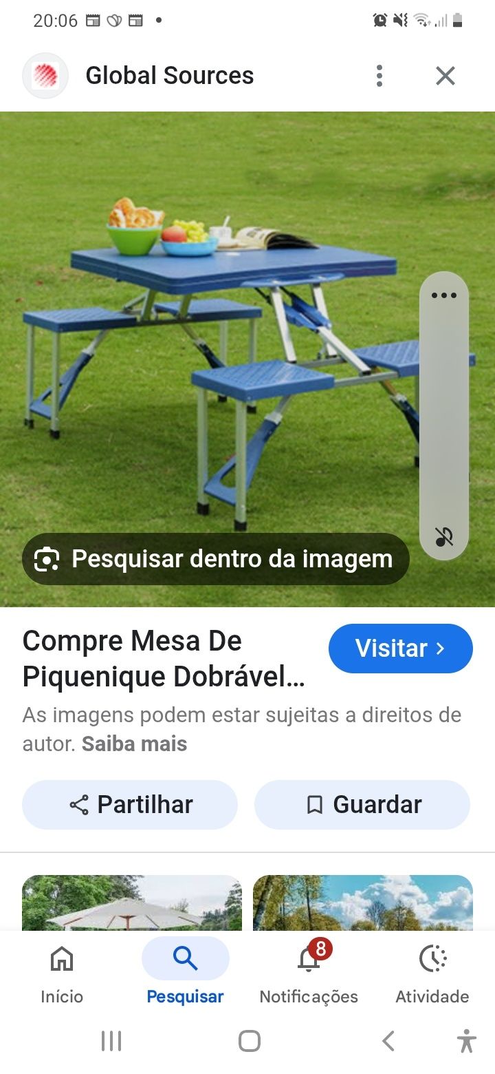 Mesa piquenique  com bancos