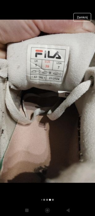 Fila  rozmiar 39