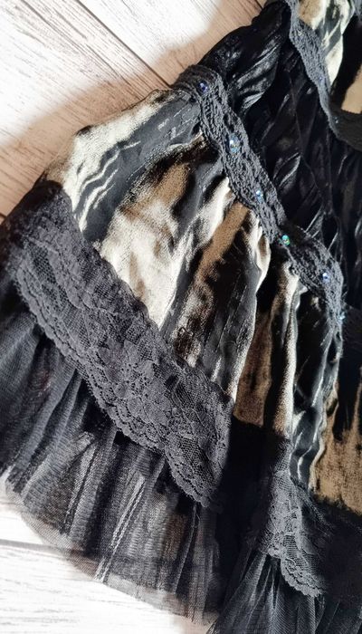 Стім панк спідниця у складку пишна неформальна