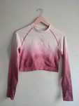 Treningowy crop top ombre
