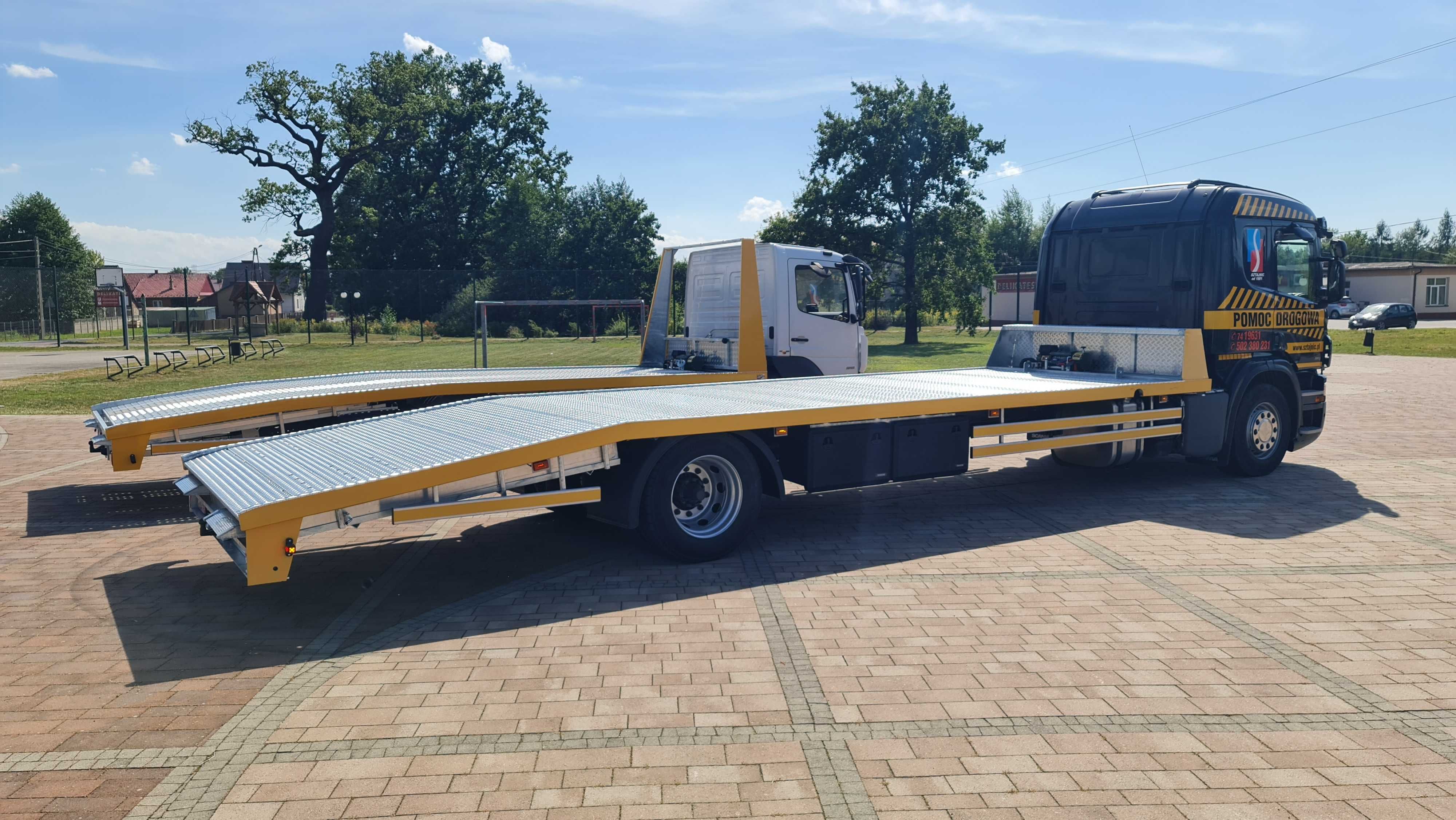 Małopolskie Najazd zabudowa laweta DMC 12-18 TON Panel CNC