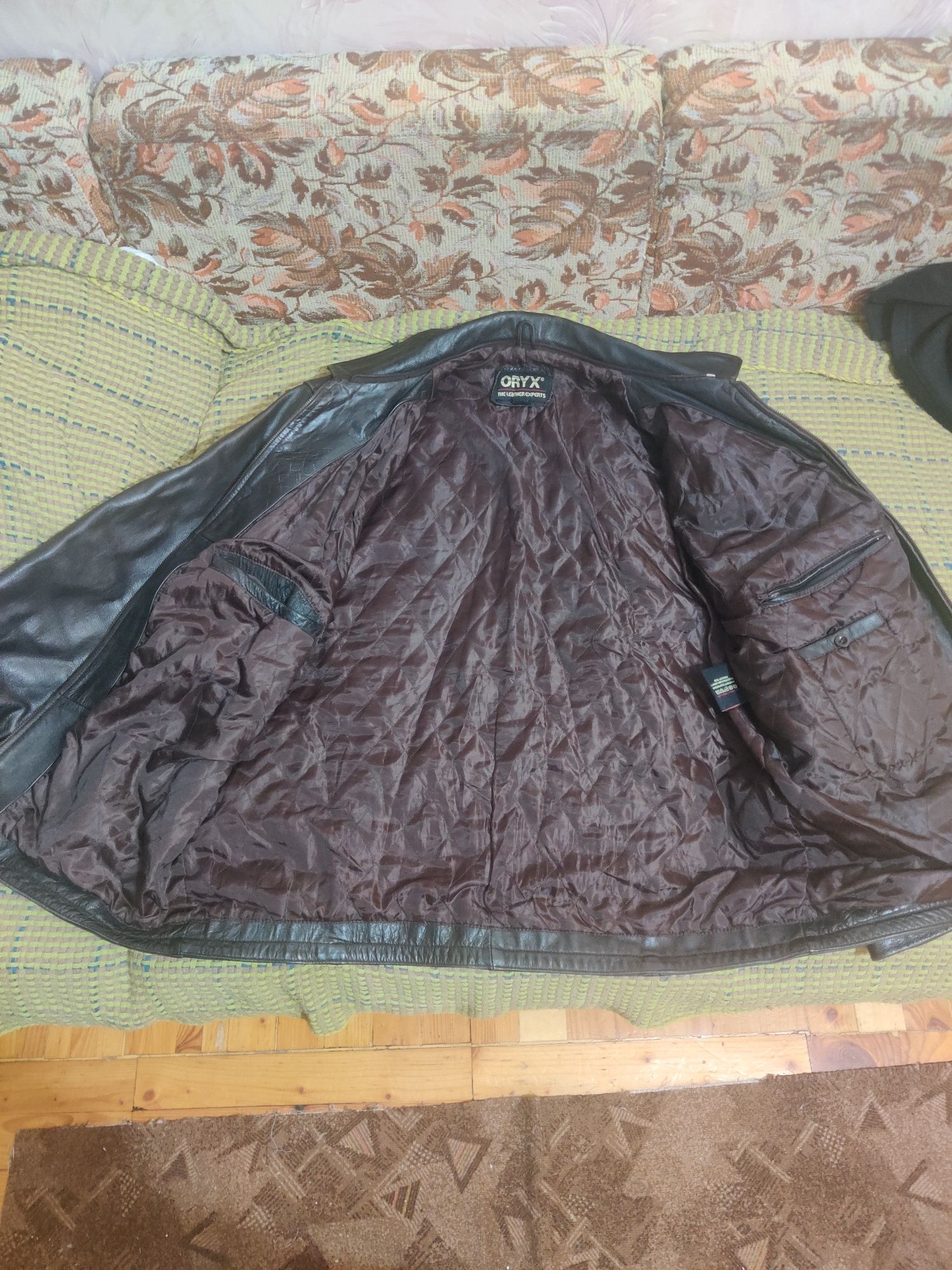 Кожаная куртка мужская натуральная 54 размер ORYX