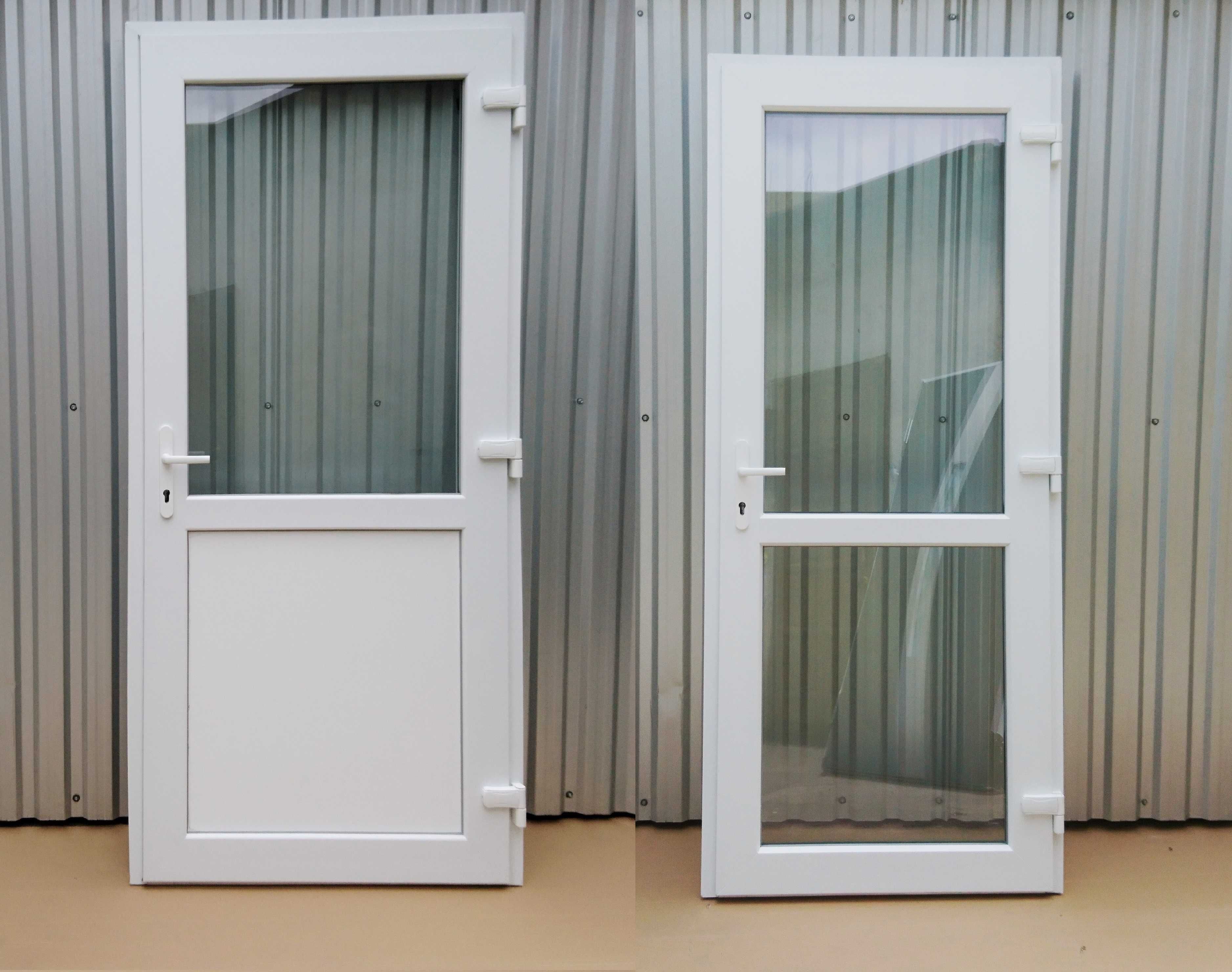 Drzwi zewnętrzne PCV 100x210 białe jak ALUM. różne rozmiary Nowe