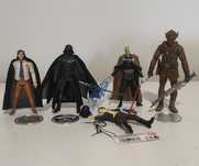 Star Wars figurki Chewbacca Darth Vader, Dooku, Darklighter, plakat XL