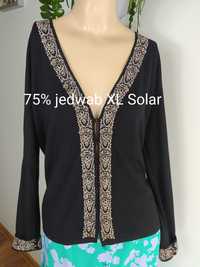 Sweter jedwab L XL