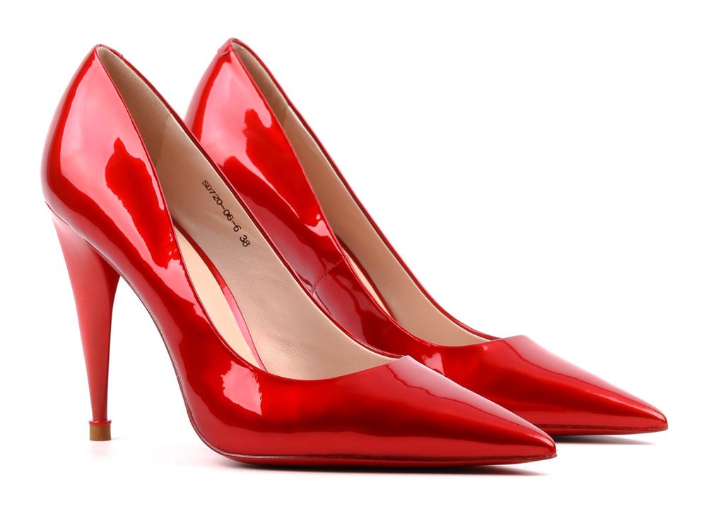 Шикарні червоні туфлі Sasha Fabiani