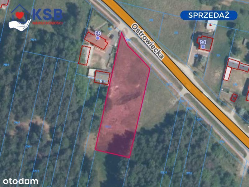 Działka budowlana - 2000m2 - Kuczów