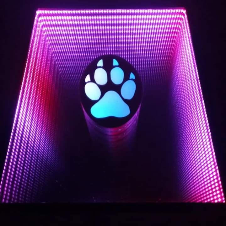 Lustra 3D led sterowane za pomocą  WiFi.