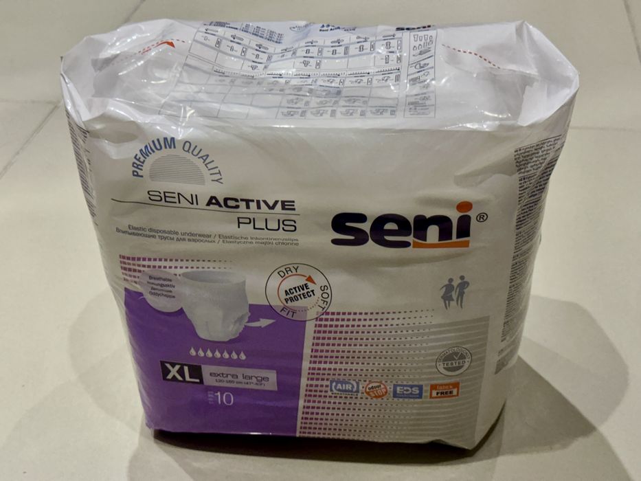 SENI Active Plus 10 elastyczne majtki chłonne pieluchomajtki XL