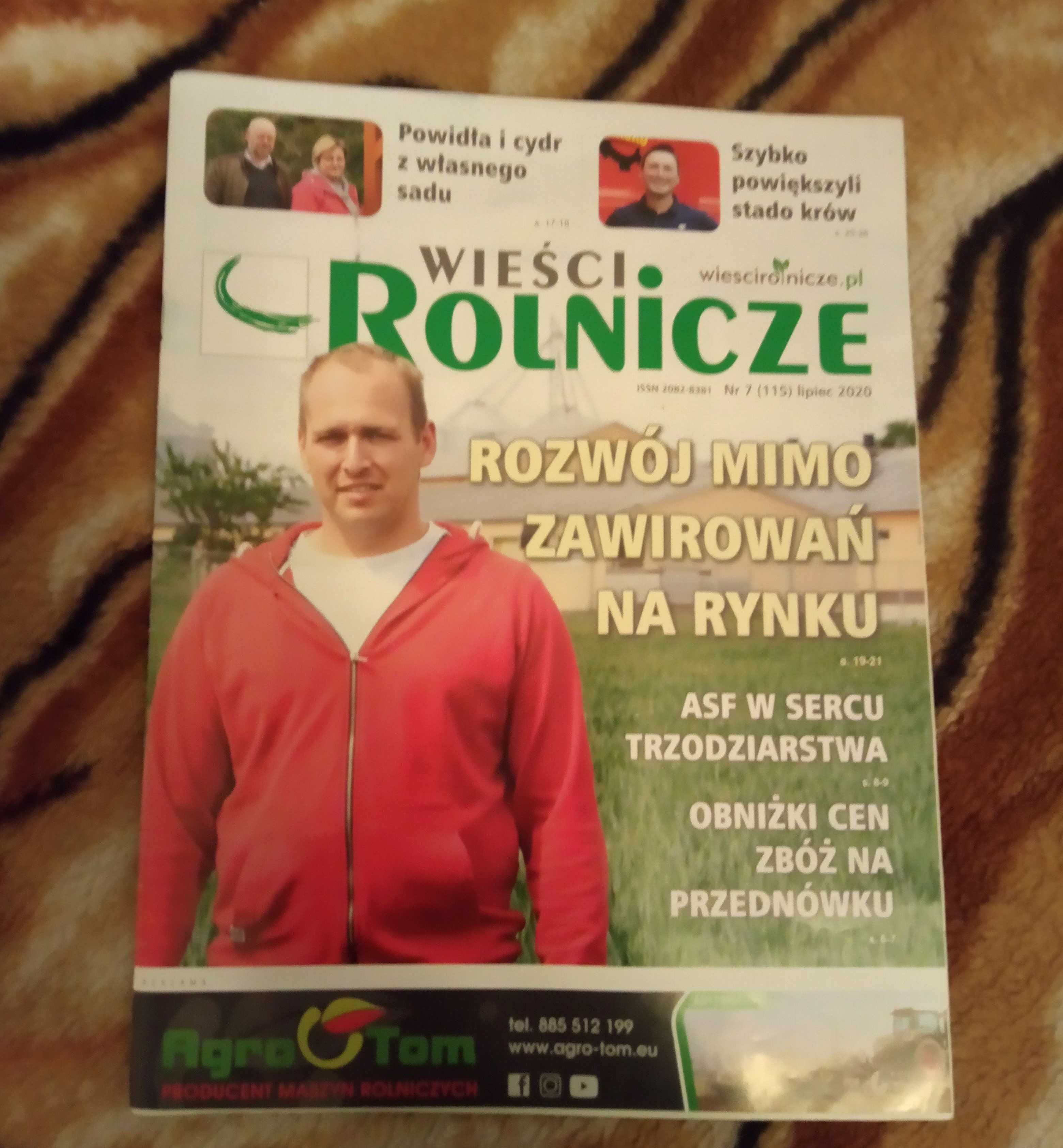 Sprzedam 2 czasopisma wieści rolnicze z 2024 roku, 1 z 2020 i 1 z 2022