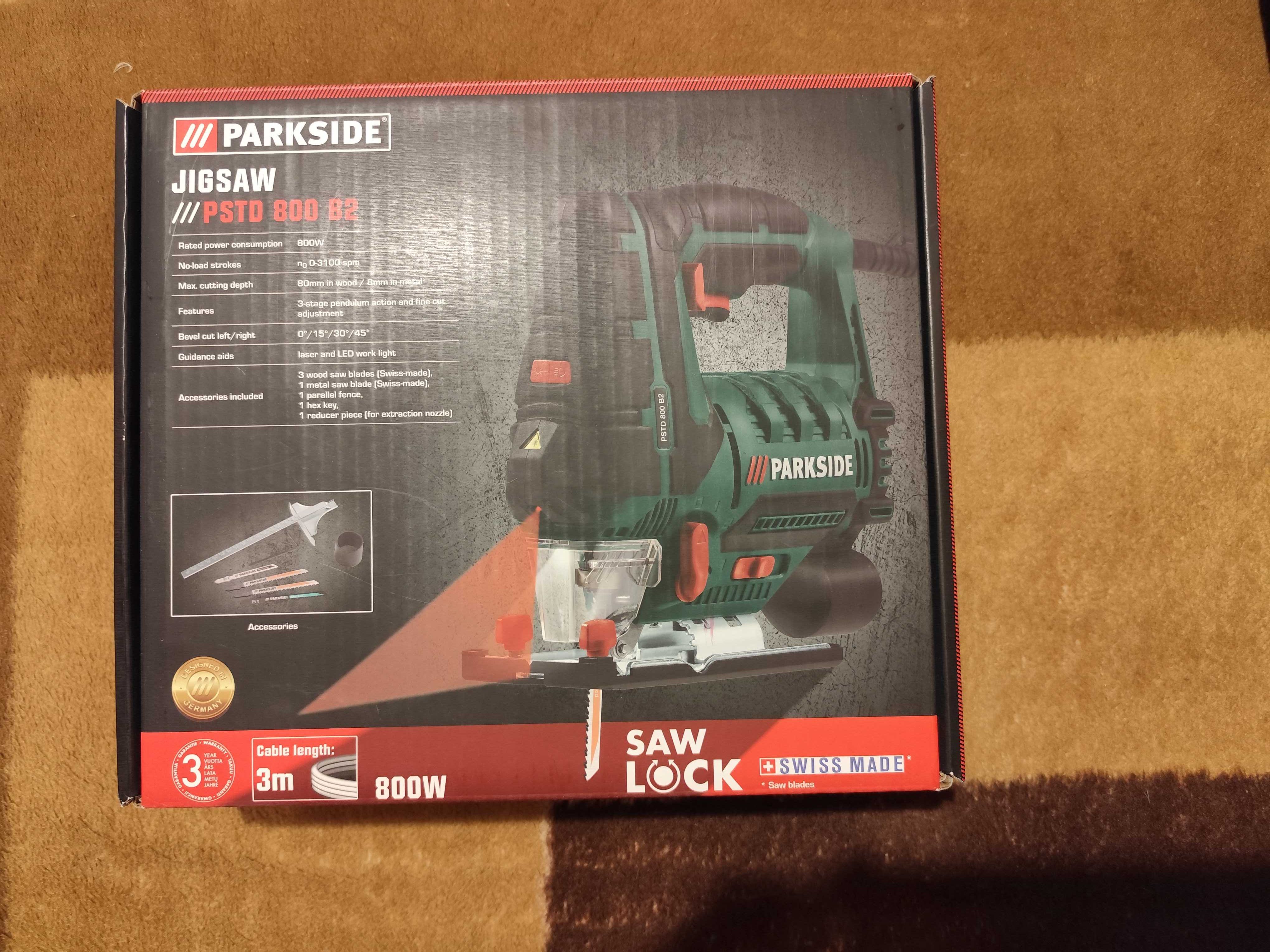 Wyrzynarka Parskside PSTD 800 B2, Stan idealny!