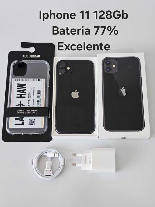 Iphone 11 128Gb. 77% Bateria.  Ótimo estado
