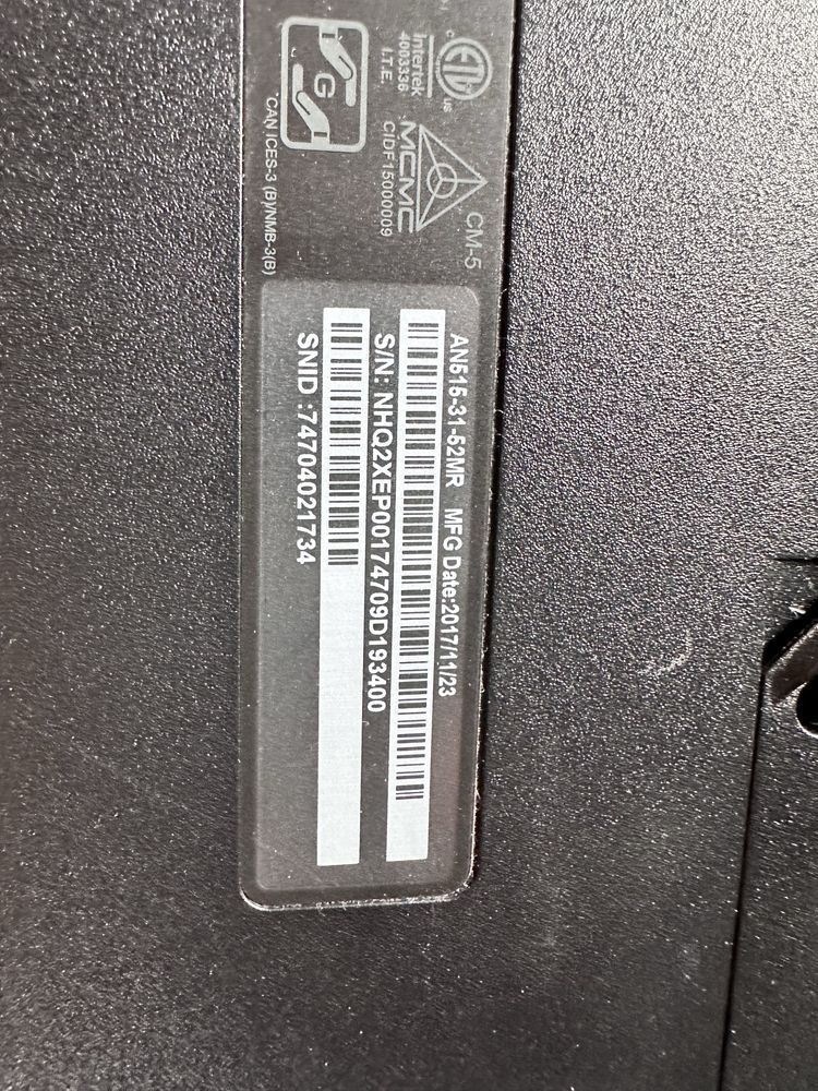 Laptop Acer Nitro V