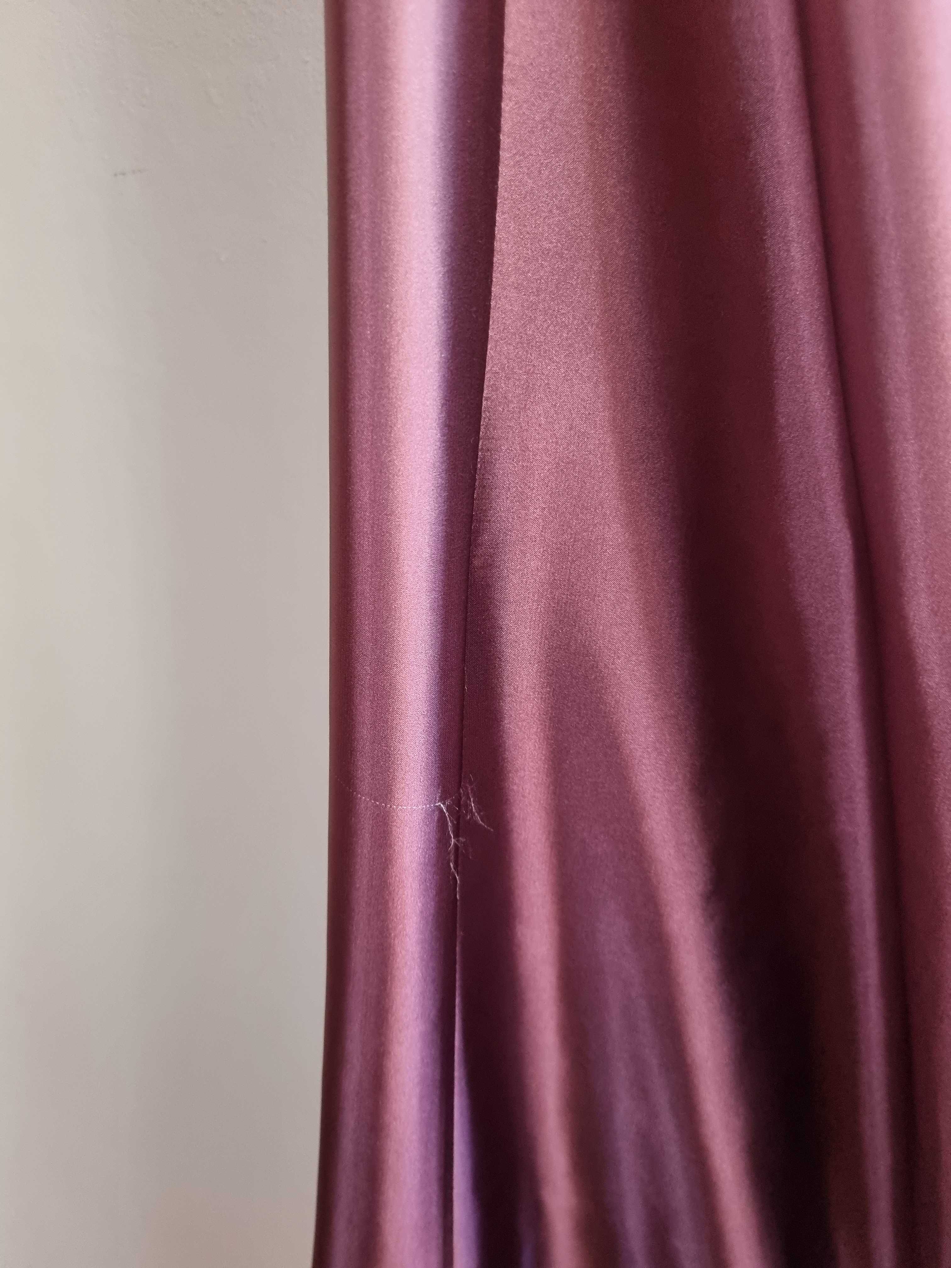 Dluga sukienka wieczorowa ombre, różowa, rozmiar 40, idealna na wesele
