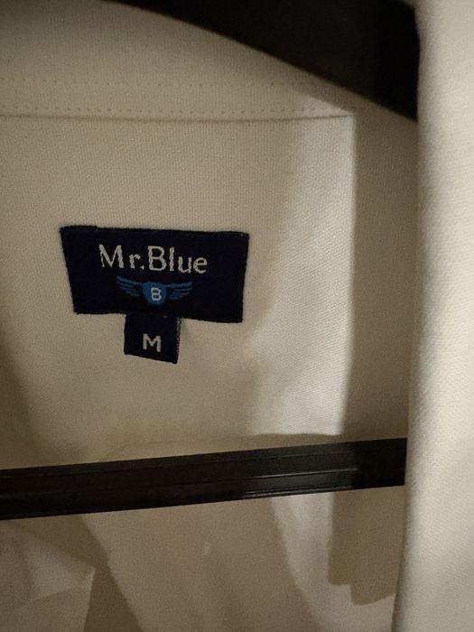 Mr. Blue Camisa de Algodão Branca Classic Fit