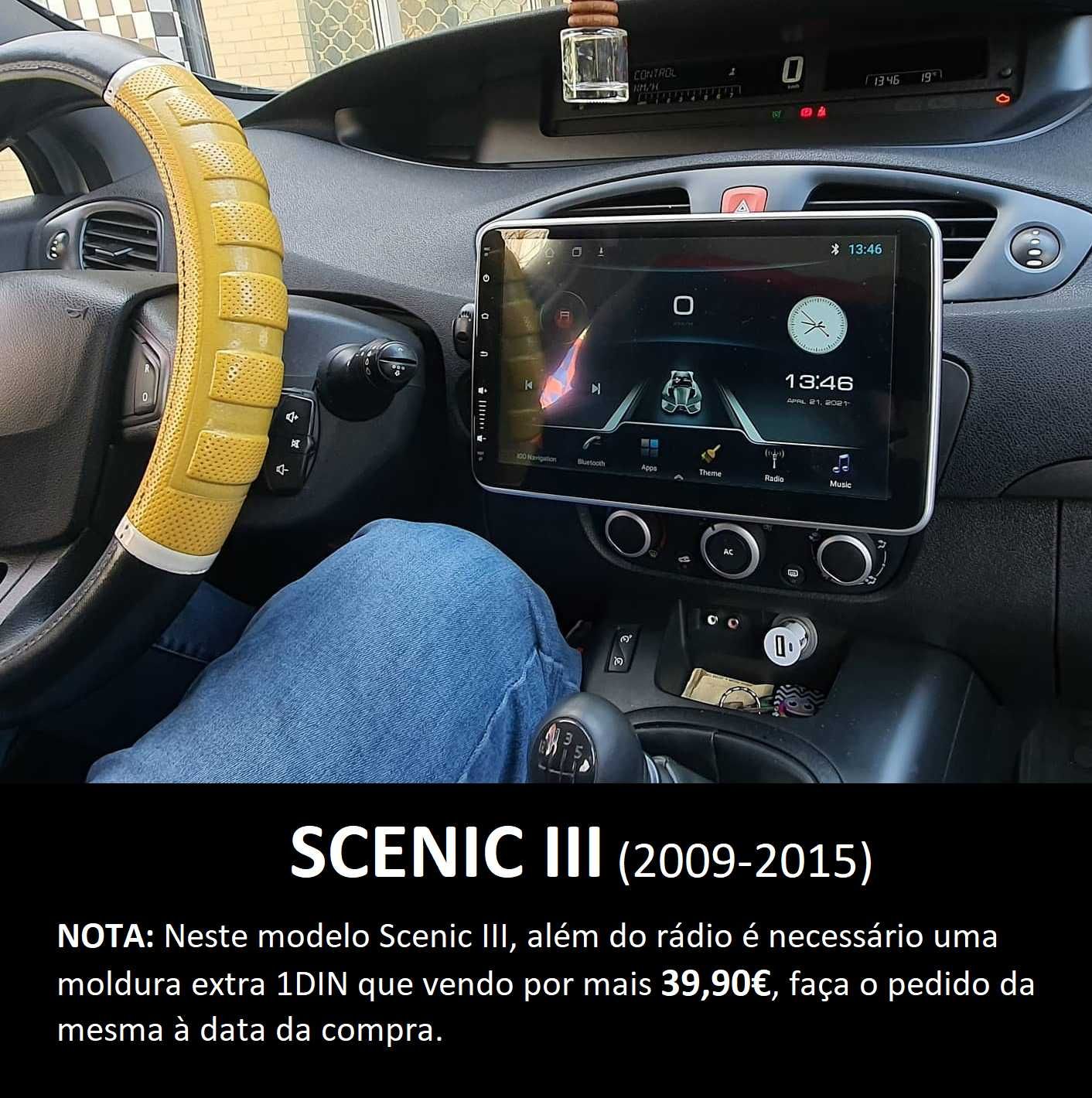 Rádio 1DIN (4/32GB) • 10.1" Rotativo • ANDROID • GPS • Apple CarPlay