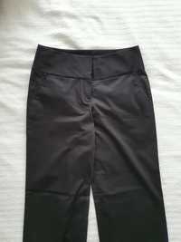 Spodnie Tommy Hilfiger 36 38 S M czarne eleganckie satynowa bawełna