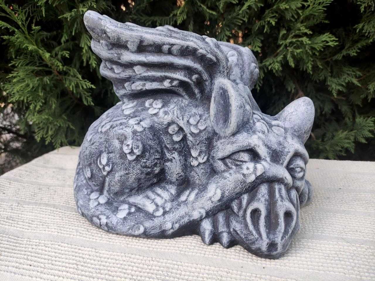 Dragão em pedra - decoração casa & jardim