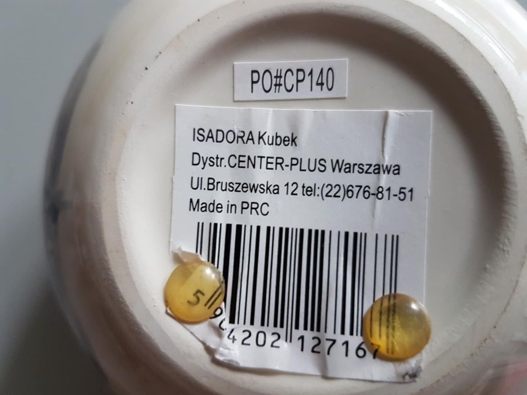 Kulisty kubek ceramiczny ISADORA