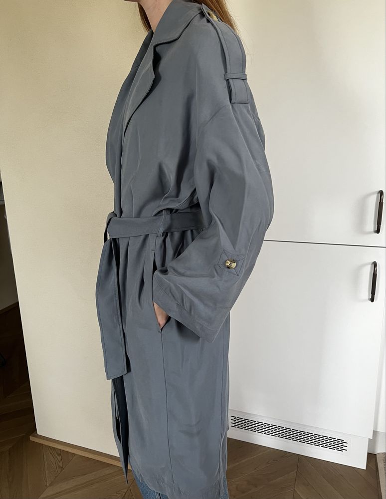 Płaszcz trencz oversize H&M