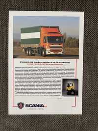 Prospekt ciężarówki Scania