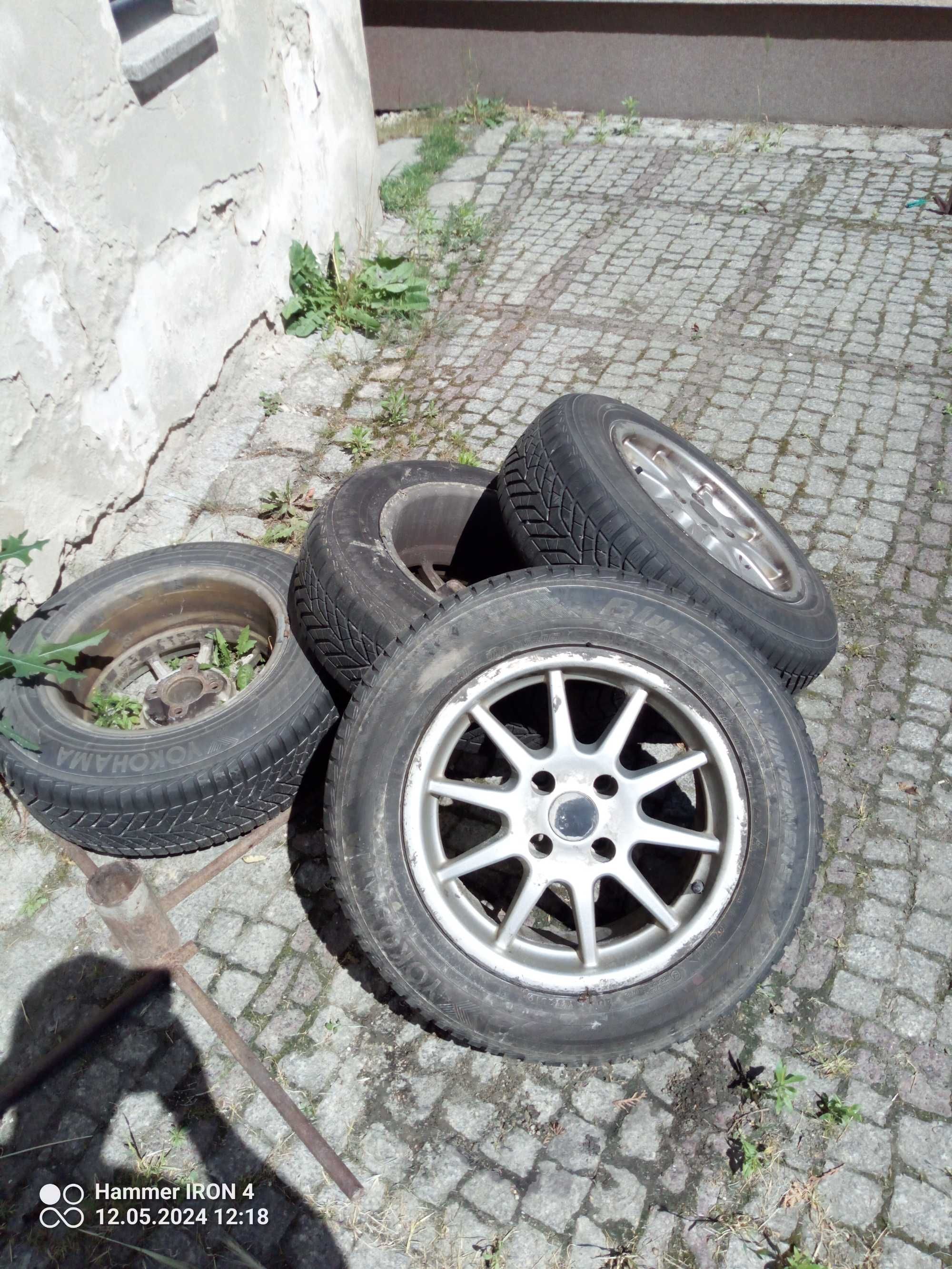 Koła felgi aluminiowe opony 15" 4x108 Citroen komplet