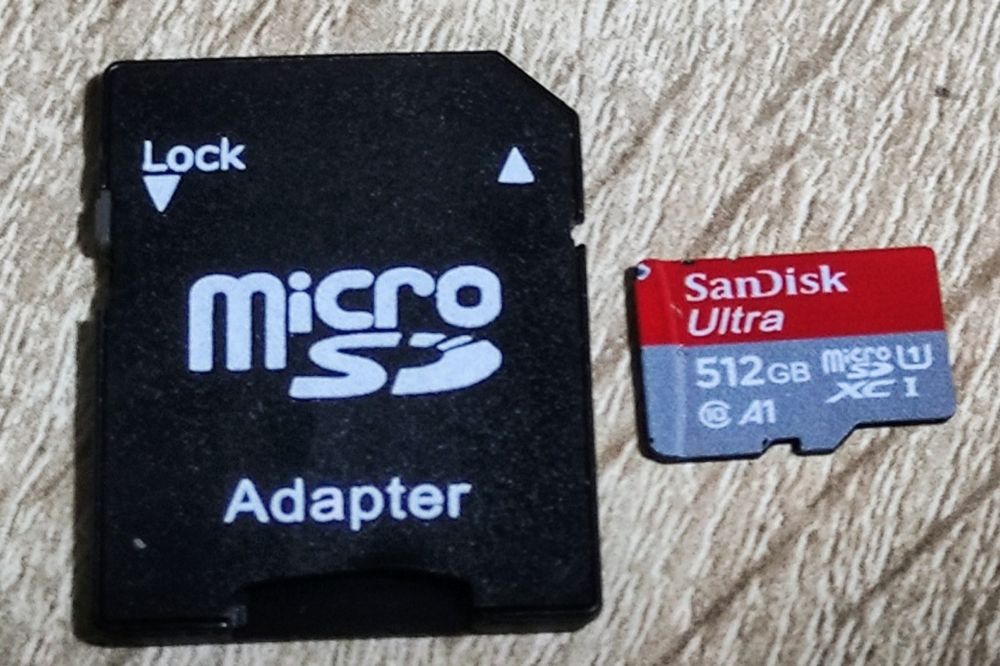 Cartão SanDisk Ultra 512Gigas com adaptador!