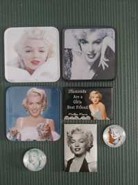 Magnesy na lodówkę i podstawki z Marilyn Monroe - zestaw