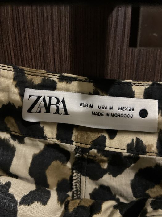 Штани Зара з леопардовим принтом