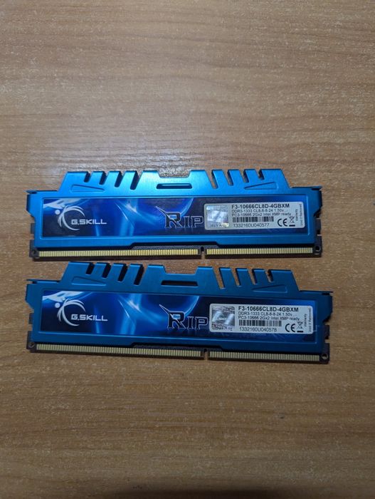 Оперативна пам'ять для пк DDR3 1333МГц 2 по 2 GB