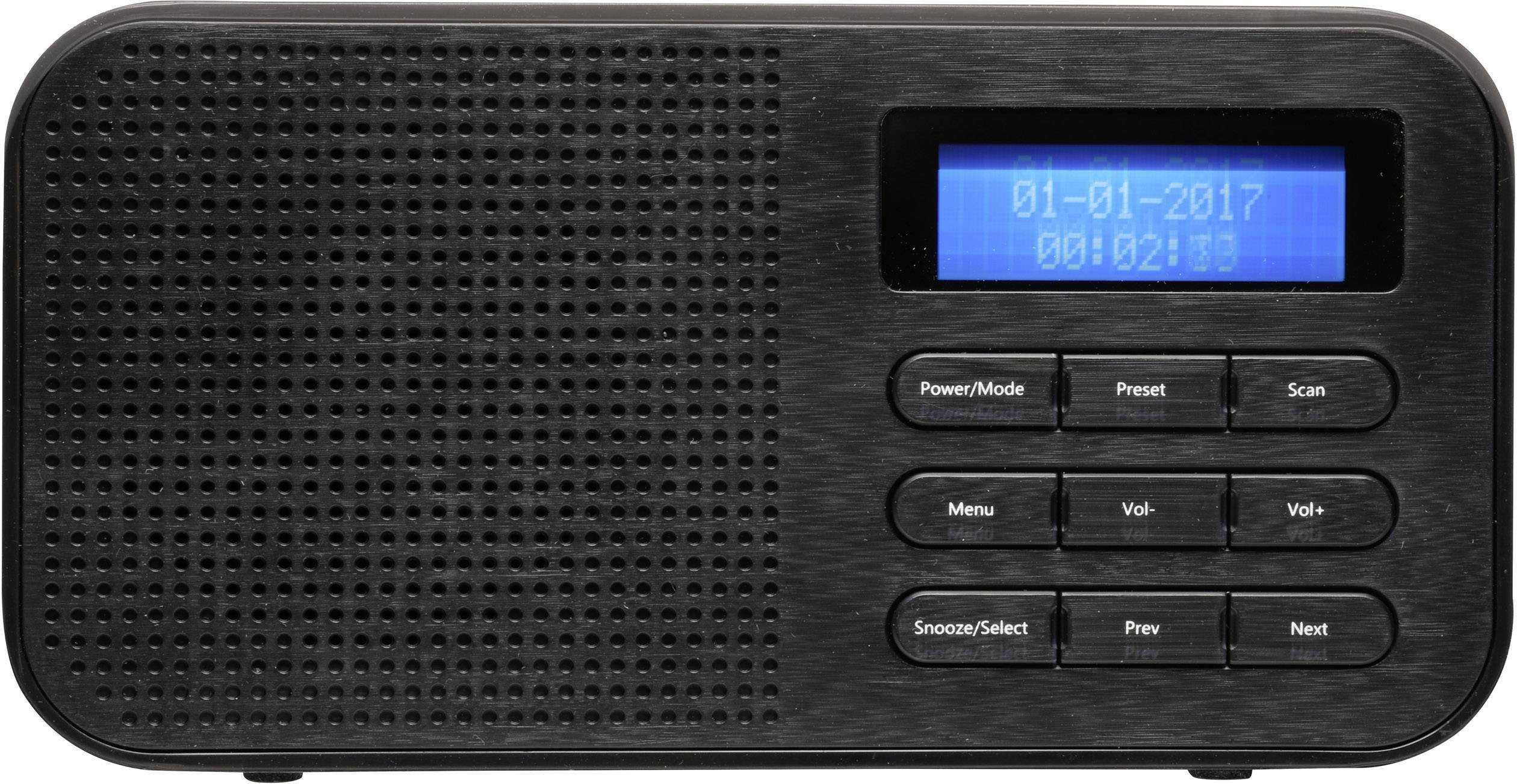 Radio przenośne Denver DAB-42, DAB+, FM, czarny