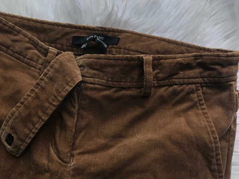 Calças ZARA de camurça 98% Algodão