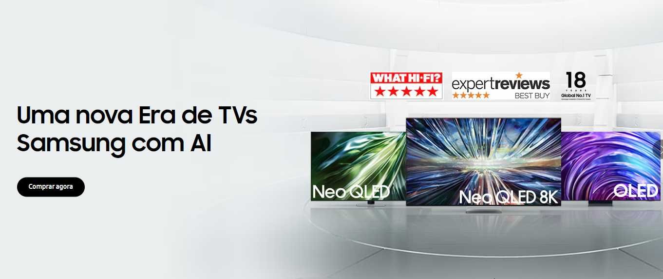 2025 Novas TV Samsung AI Neo QLED, OLED, The Frame, The Terrace