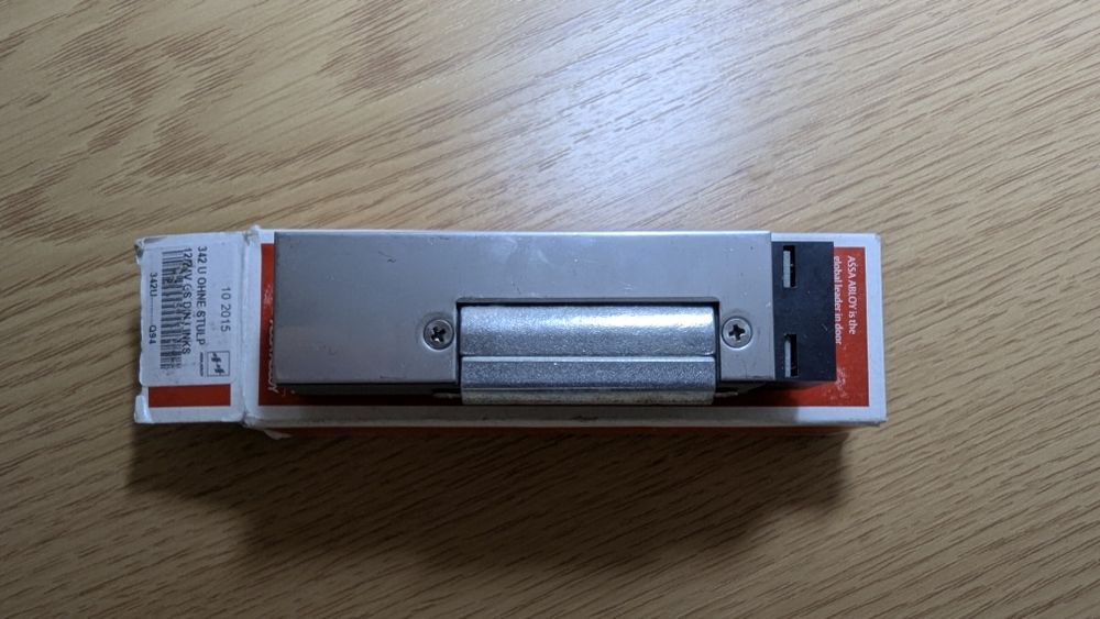 Nowy elektrozaczep EffEff Assa Abloy 342U Q94 drzwi przeciwpożarowe