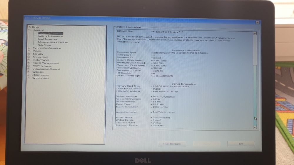 Dell Latitude E7250 12,5" i5-5300U/4GB /512GB Windows 11 Idealny