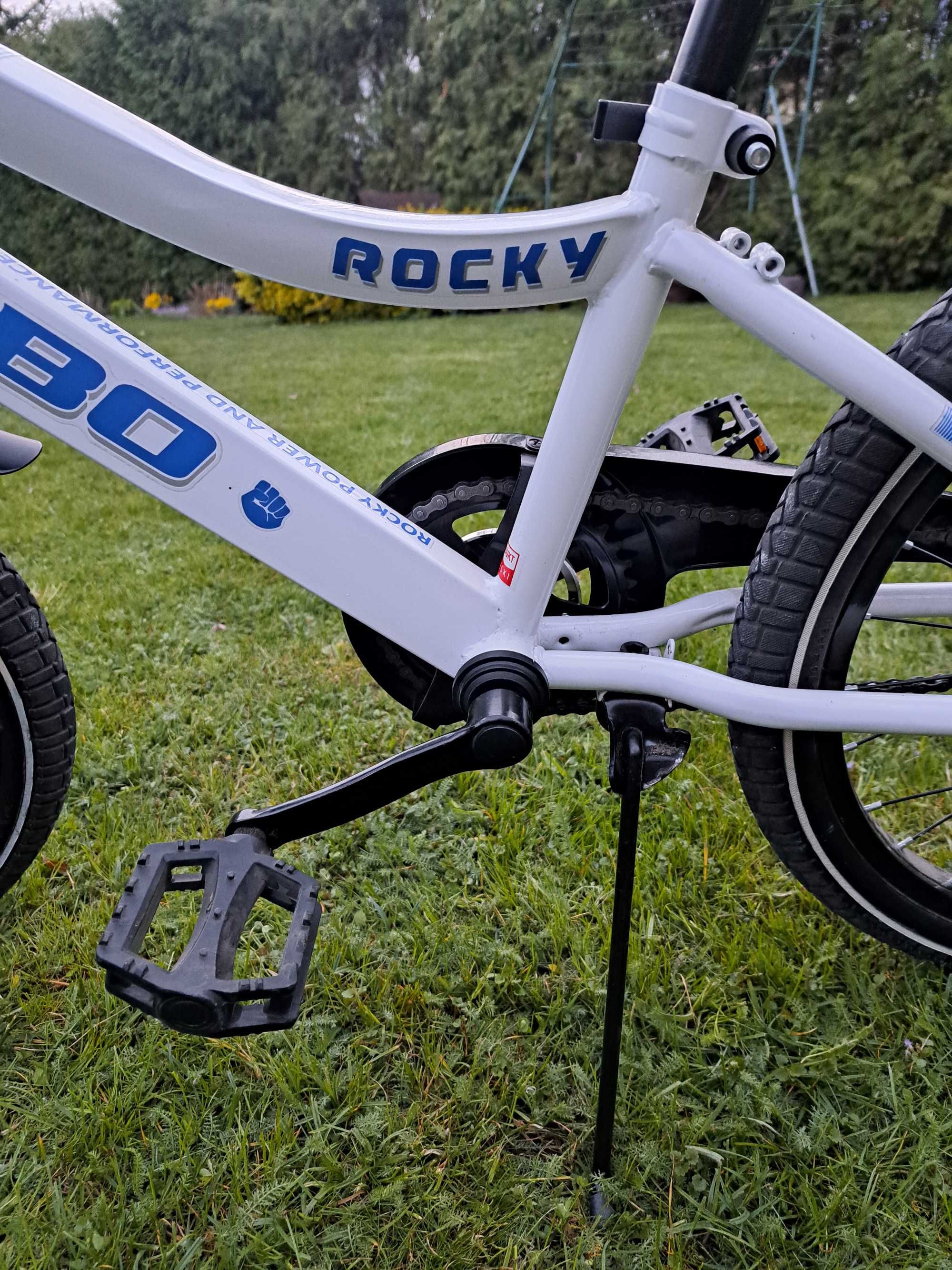 Rower dziecięcy BMX ROCKY 20" Biało /Niebieski