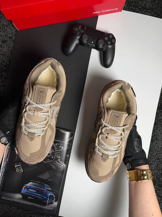 Чоловічі кросівки нью беланс на хутрі New Balance 1906R Fur Beige