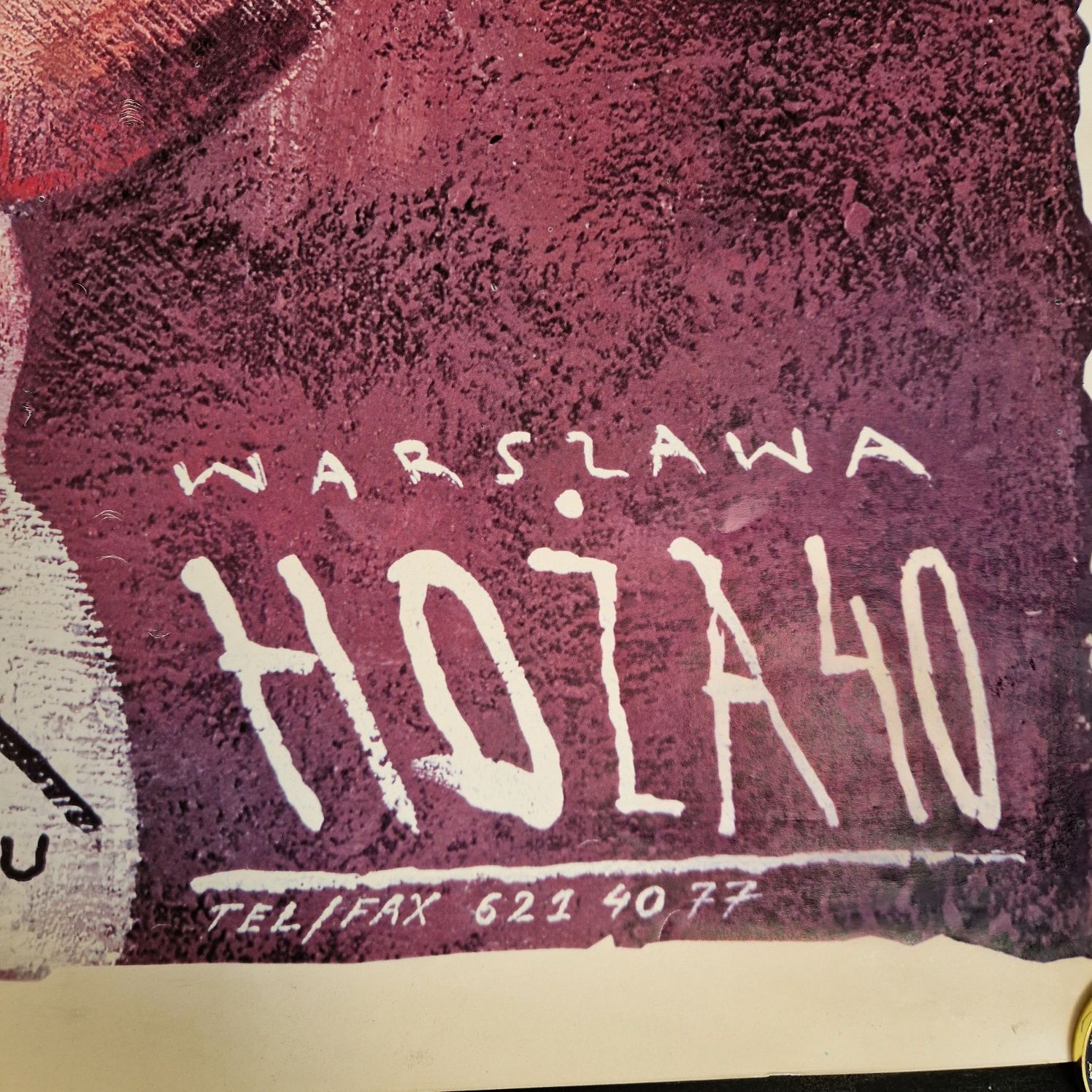 Plakat Sadowski Wiktor. Warszawa Hoża 40