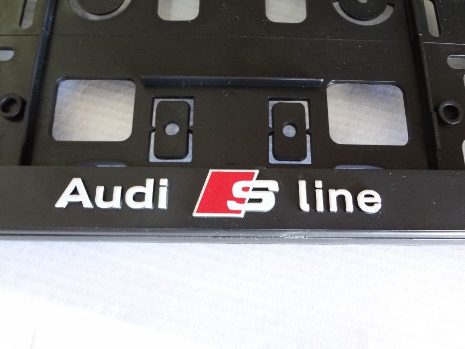 Suportes matricula para Audi s-line e quattro, Mercedes, BMW e MINI co