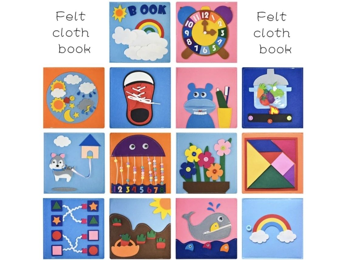 Livro sensorial desenvolvimento momtesori eva feltro