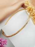 Bransoletka złota. Nowa. Bangle. Diamentowana