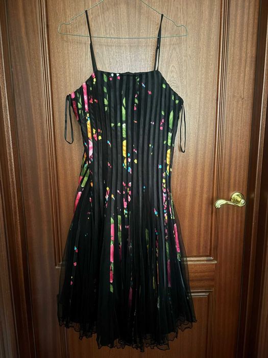 sukienka wyjściowa  czarna i kolorowa ,amerykańska