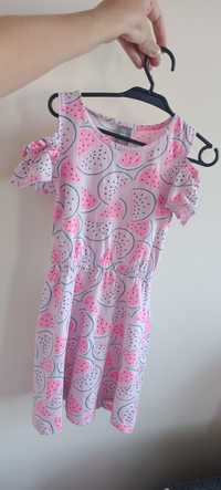 Różowa  sukienka sukieneczka hiszpanka little kids pepco r 104-110