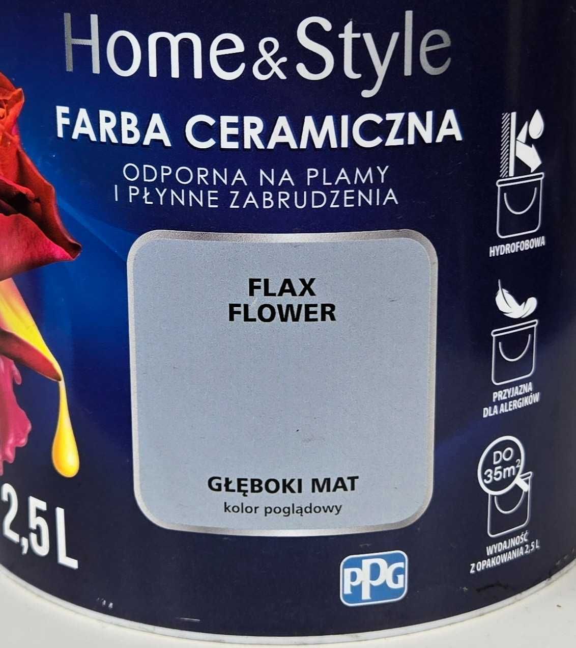 Farba Dekoral  kolor Flax Flower 2,5L ceramiczna