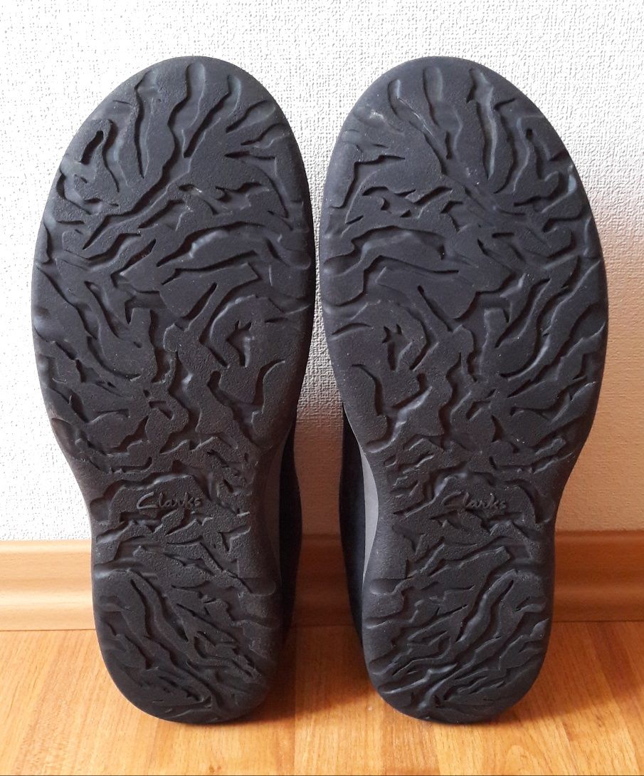Кожаные Clarks 29см 44р мокасины