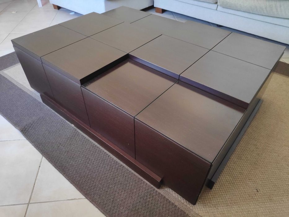 Móvel de sala assimétrico em wenge - Amora