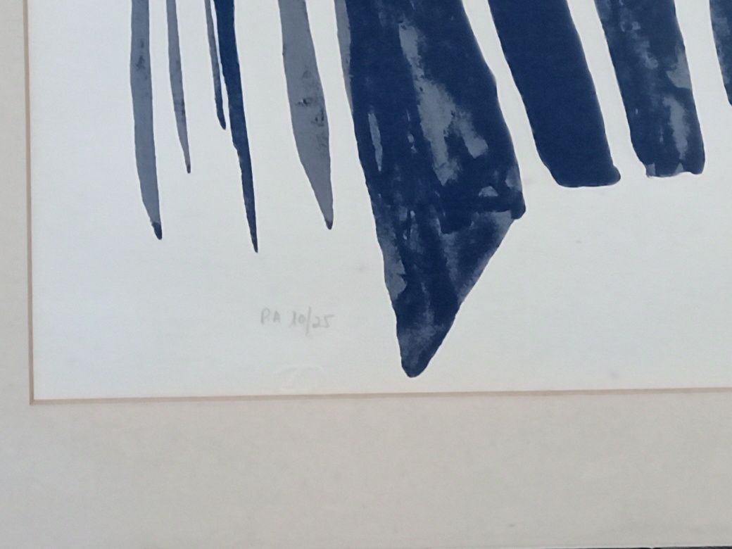 Serigrafia de Eurico Gonçalves, de grande formato