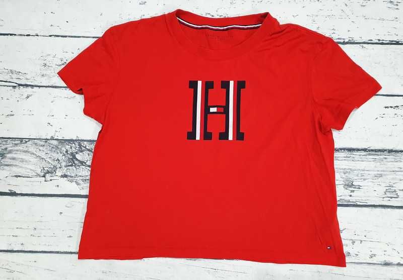 Tommy Hilfiger * koszulka * logo * damska * unikatowa * oversize * L